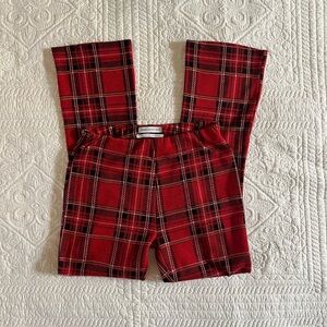 Urban Outfitters Red Tartan Pants